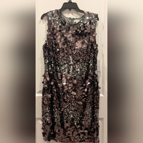 Nicole Miller NY Sequin Dress Size 16 NWT NYE Dress Party Glam - Picture 2 of 11